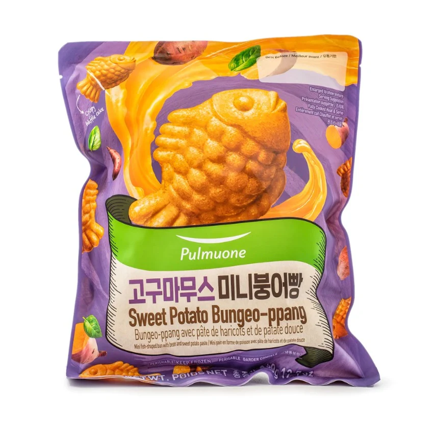[MEGA FRESH ] PULMUONE SWEET POTATO BUNGEO-PPANG 12.7oz, 풀무원 고구마무스 미니 붕어빵 12.7oz