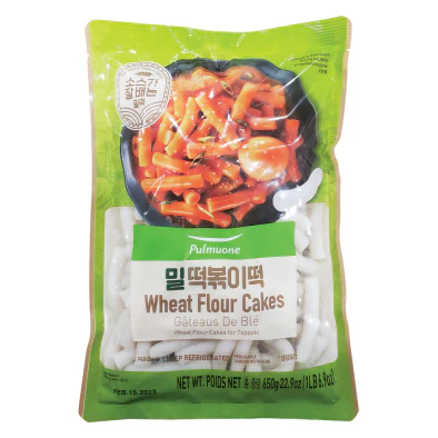 [Mega Fresh] PULMUONE TOPOKKI WHEAT FLOUR CAKES 22.9oz, 풀무원 밀 떡볶이떡 22.9oz