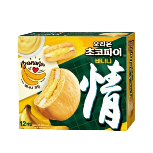 Orion Choco Pie Banana 12pcs, 오리온 초코파이 바나나 444g - Image 2