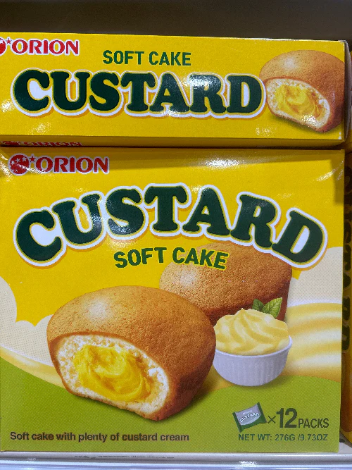 ORION CUSTARD SOFT CAKE 12p, 오리온 커스타드 276g
