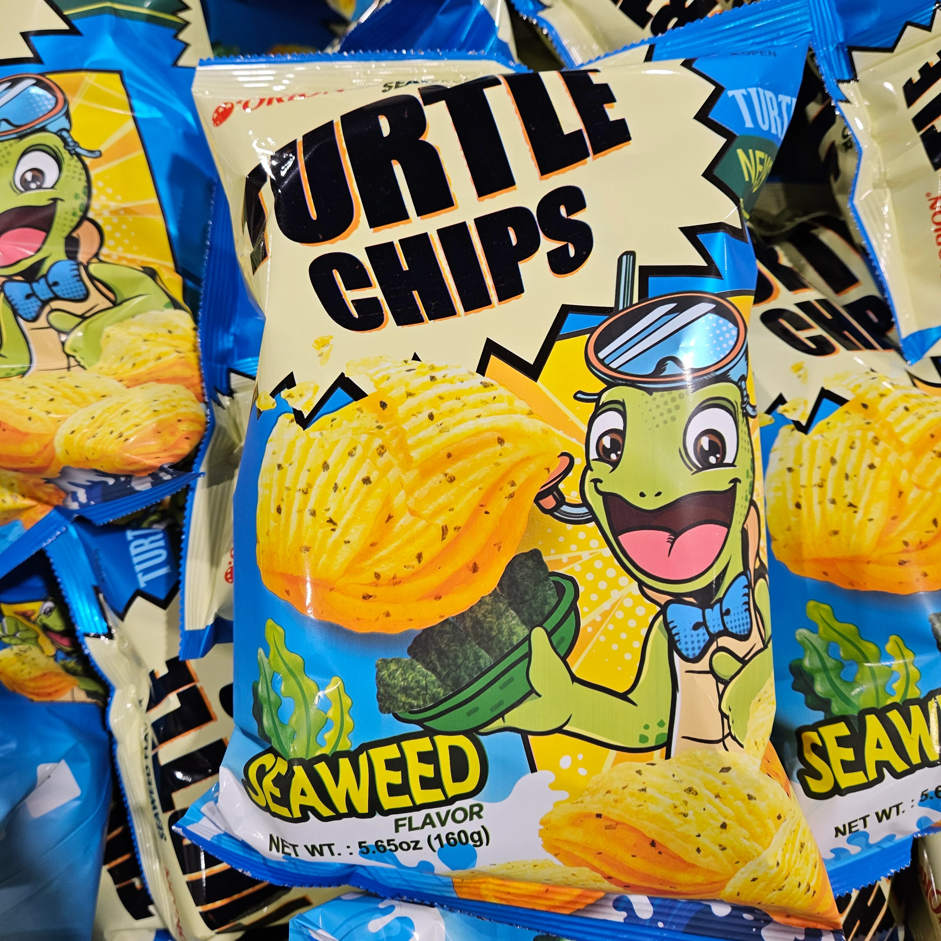 ORION TURTLE CHIP SEEWEED 160g, 오리온 꼬북칩 김 160g