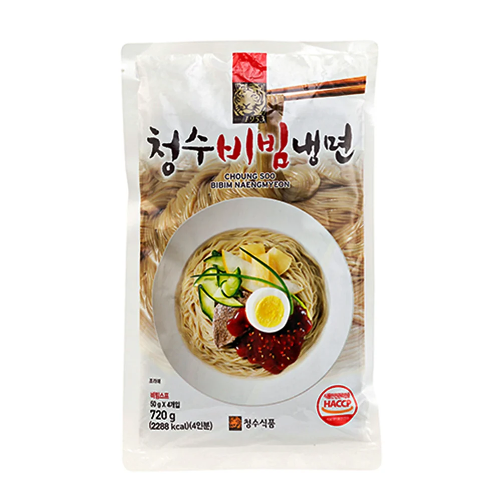 ChoungSoo Cold Noodles with Spicy Sauce 25.4oz, 청수 비빔냉면 4인분 720g
