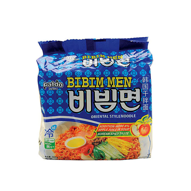 Paldo Bibim Ramen Ramyun 4.58oz x 5, 팔도 비빔면 130g x 5 - Image 2