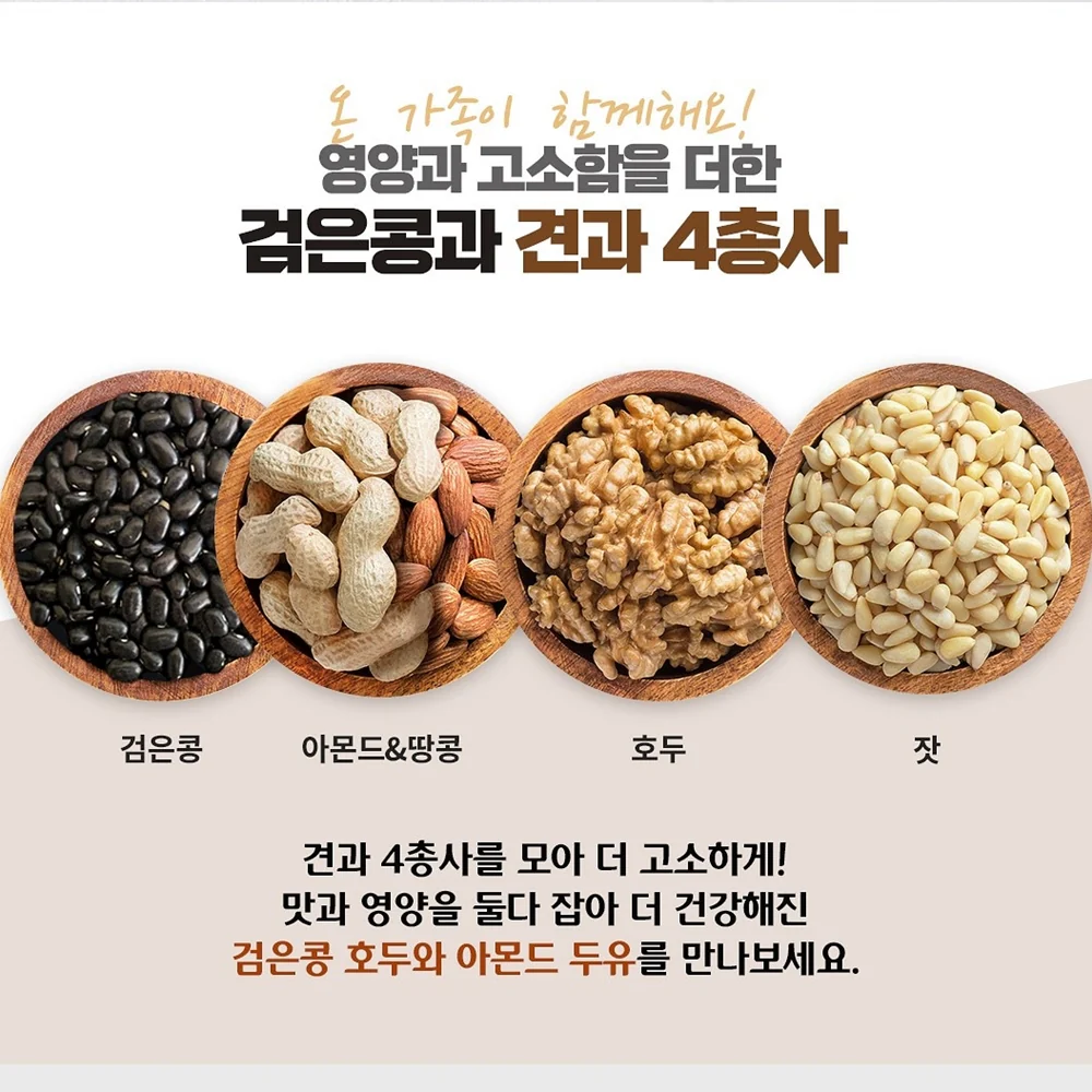 Sahmyook Soymilk with Black Bean Box 6.5fl.oz x16, 삼육 검은콩 두유 190ml x 16 - Image 3