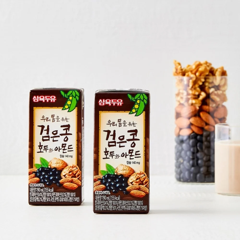 Sahmyook Soymilk with Black Bean Box 6.5fl.oz x16, 삼육 검은콩 두유 190ml x 16 - Image 4