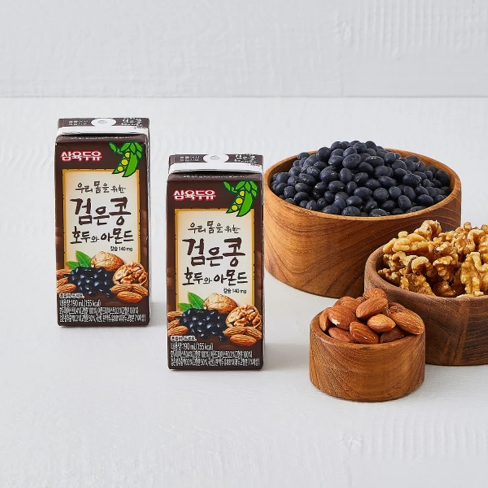 Sahmyook Soymilk with Black Bean Box 6.5fl.oz x16, 삼육 검은콩 두유 190ml x 16 - Image 5