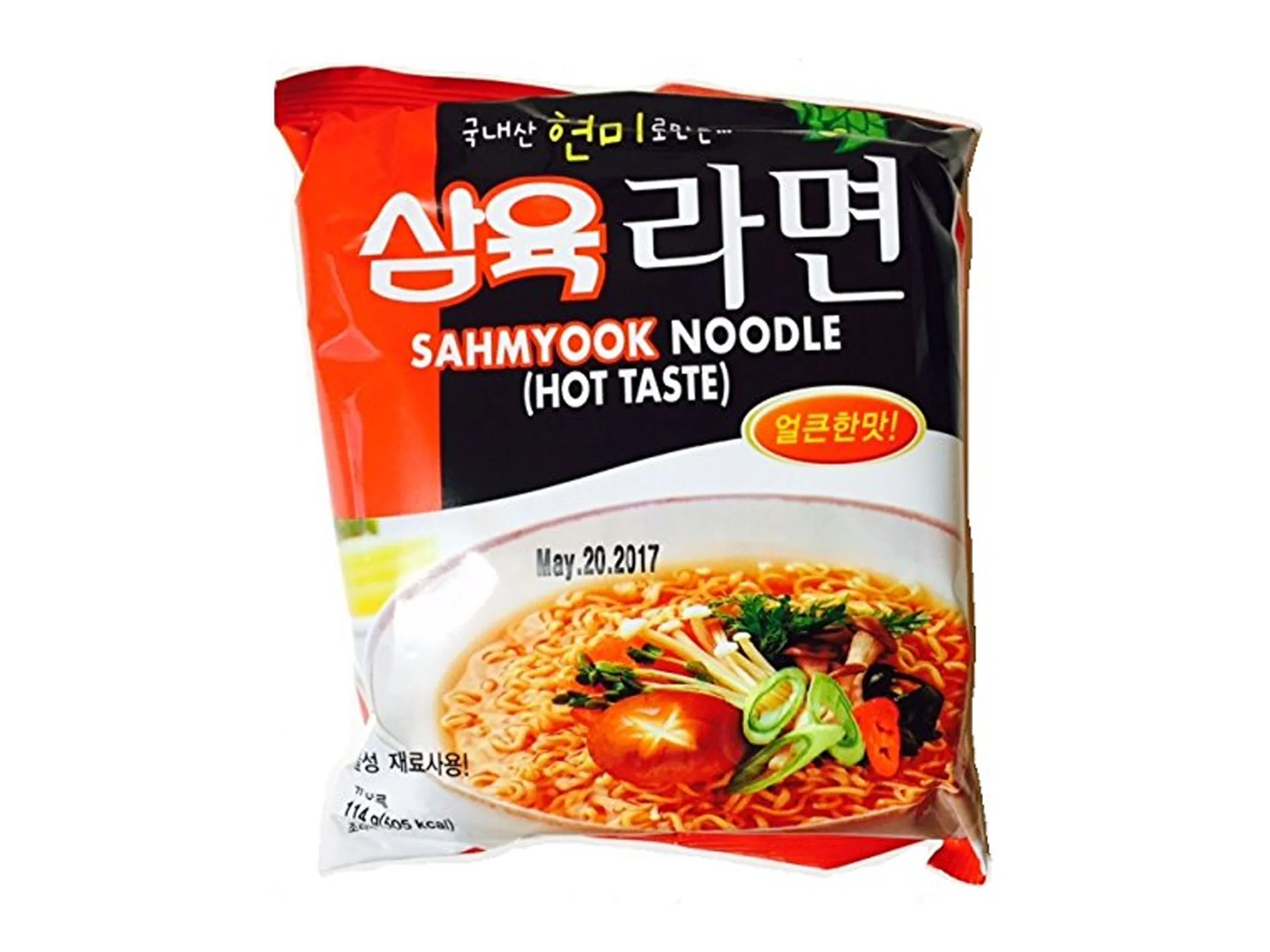 Sahmyook Sahmyook Noodle Hot Taste 4.02oz X 4 삼육라면 얼큰한맛 114gX4