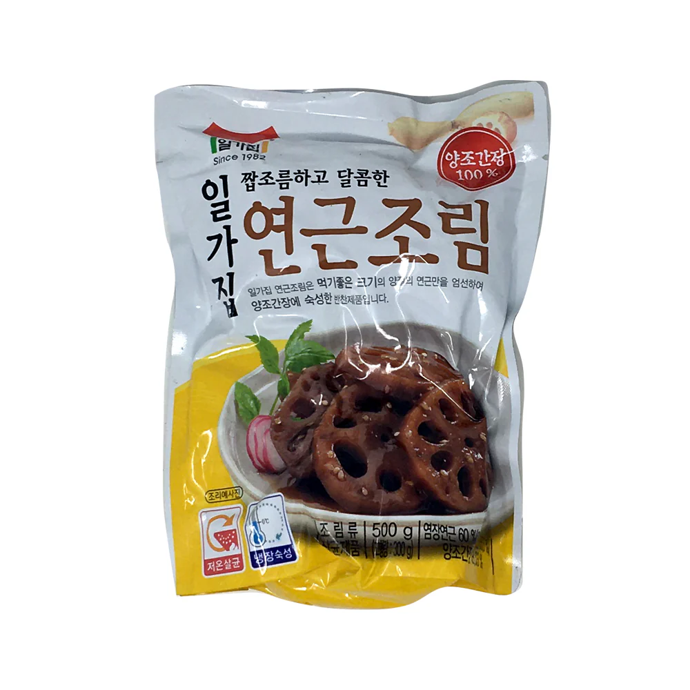 [Mega Fresh]  IlgaJip Seasoned Lotus Root 17.64oz 일가집 연근조림 500g