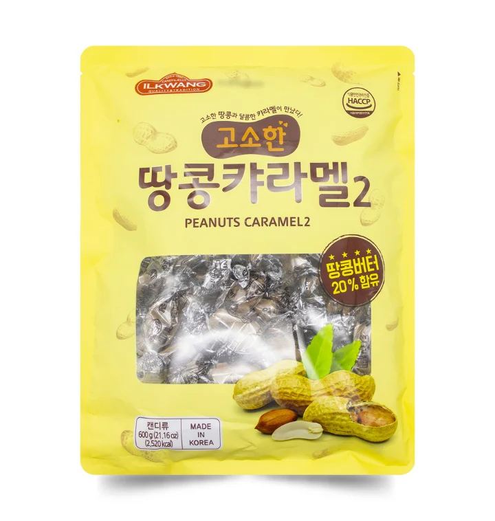 ILKWANG PEANUT CARAMEL 600g , 일광 땅콩카라멜2 600g
