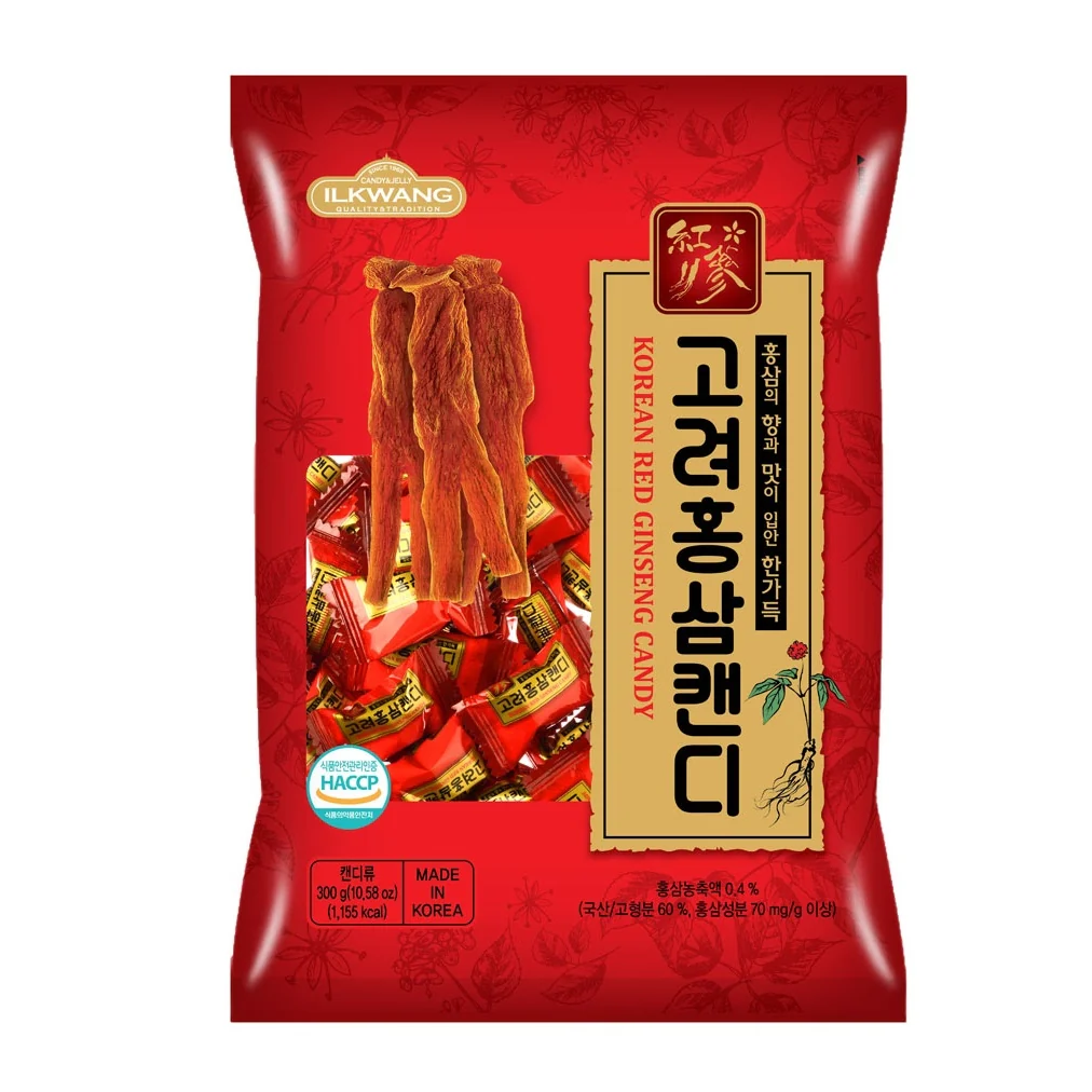 Ilkwang Korea Red Ginseng Candy 10.58oz, 일광 고려 홍삼 캔디 300g
