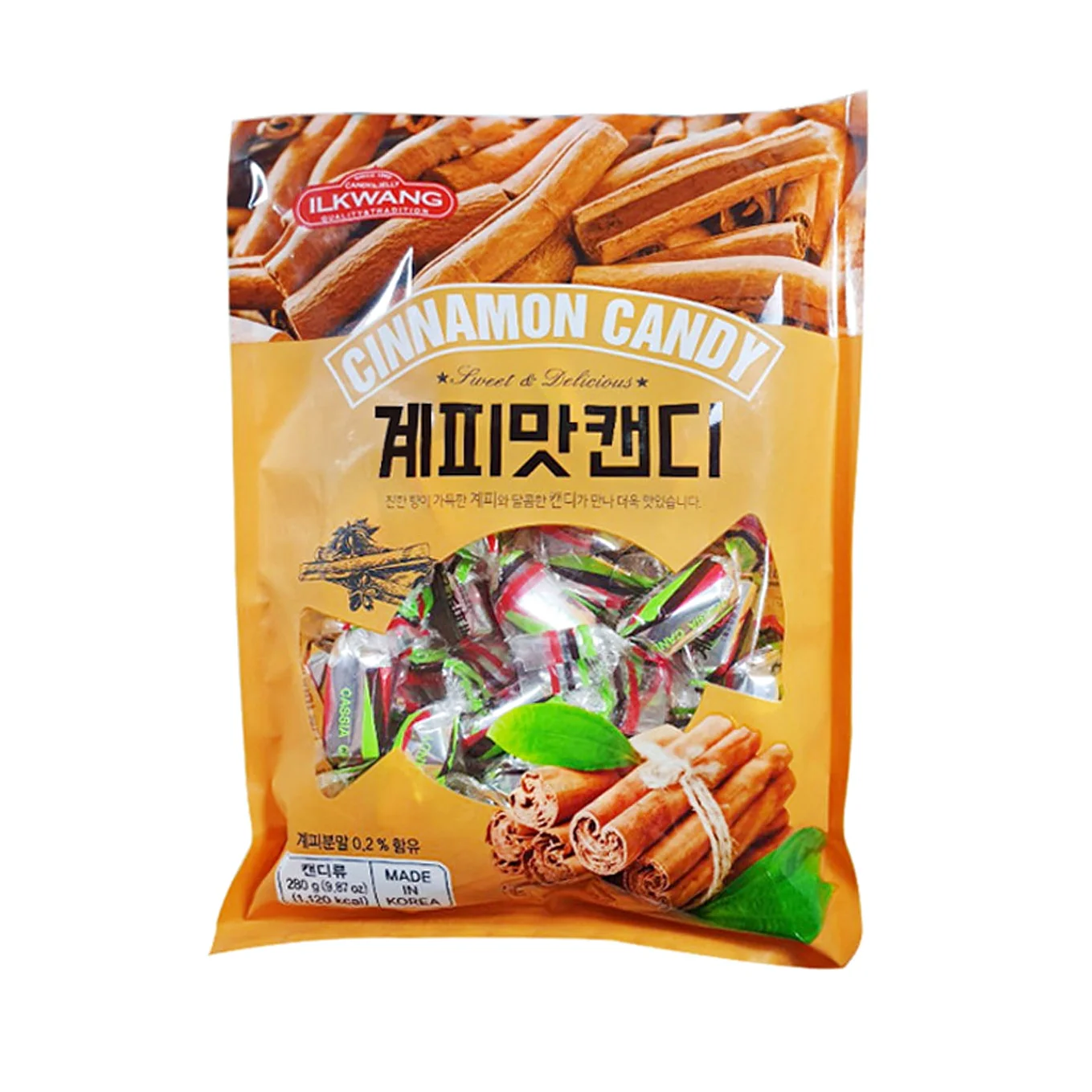 Ilkwang Cinnamon Candy 9.87oz, 일광 계피맛 캔디 280g - Image 4