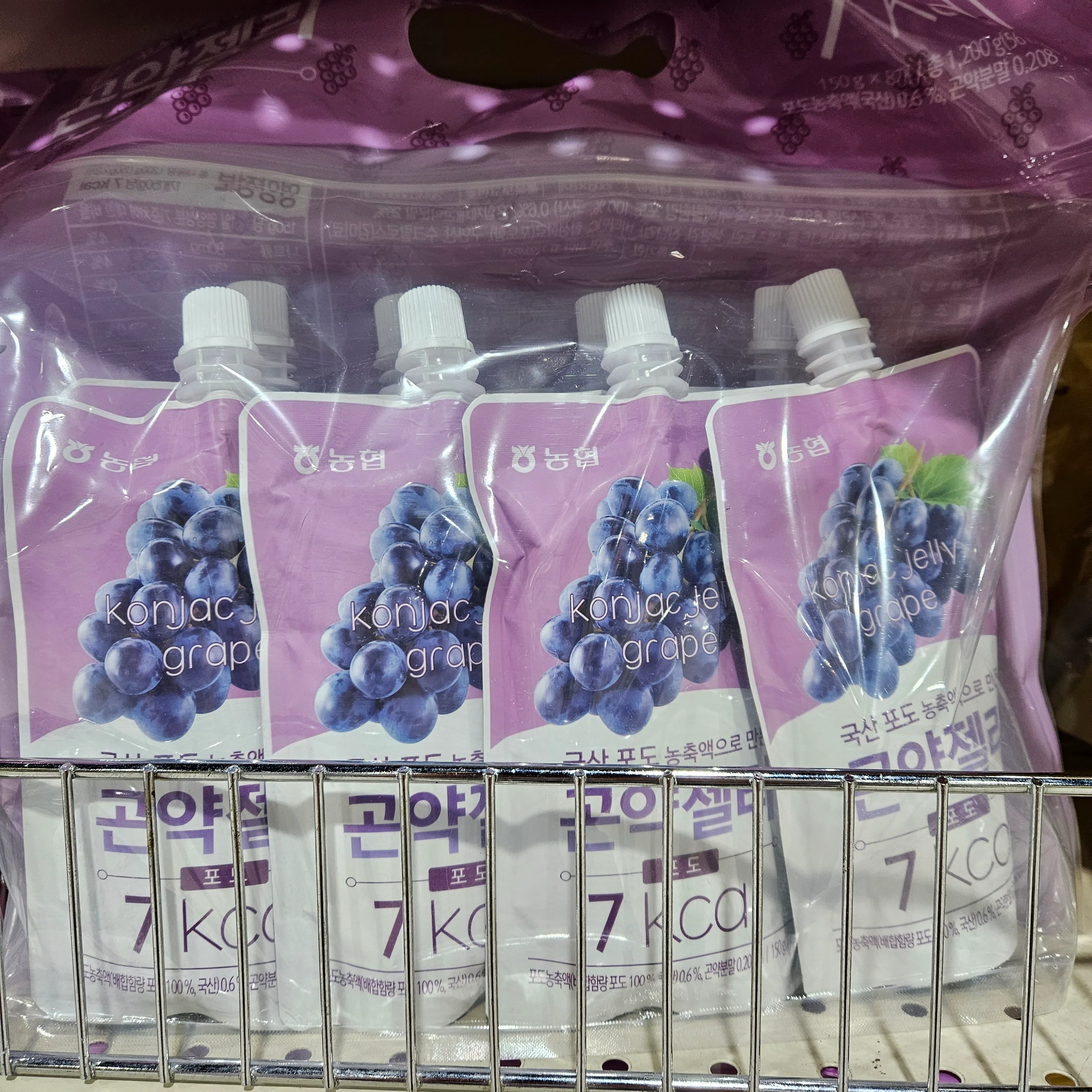 NH KONJAC JELLY GREAPE 150g x 8ea, 농협 곤약젤리 포도 150g x 8ea