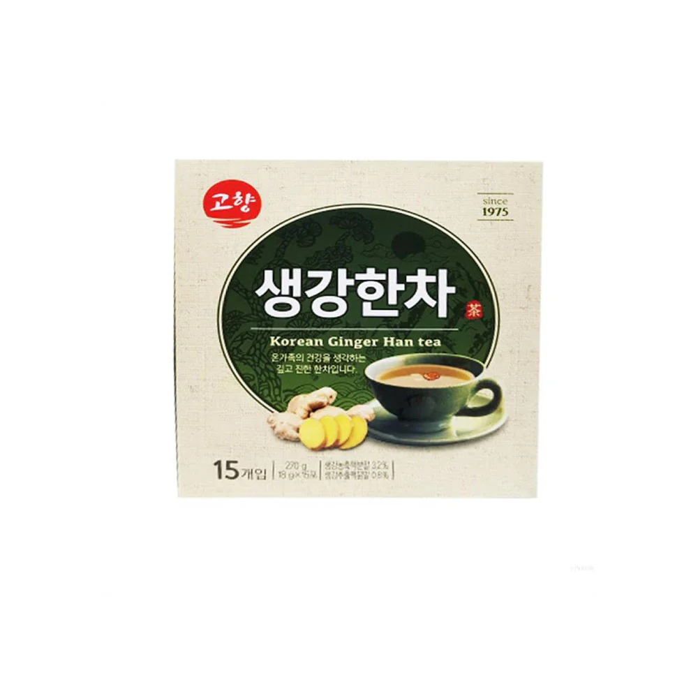 Kohyang Korean Ginger Han Tea 0.63oz X 15 고향 생강한차 18g X 15