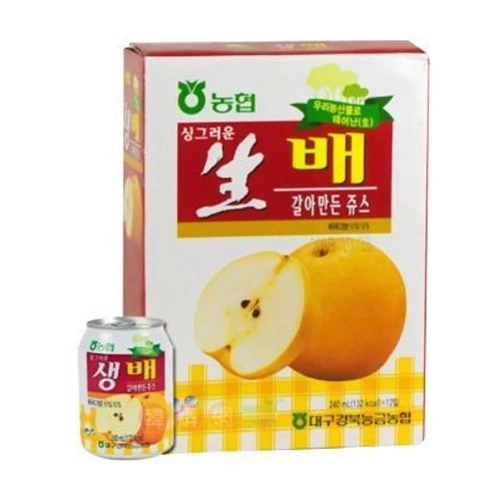 NH Pear Juice 240ml X 12 농협 생 배 갈아만든 쥬스 240ml X 12