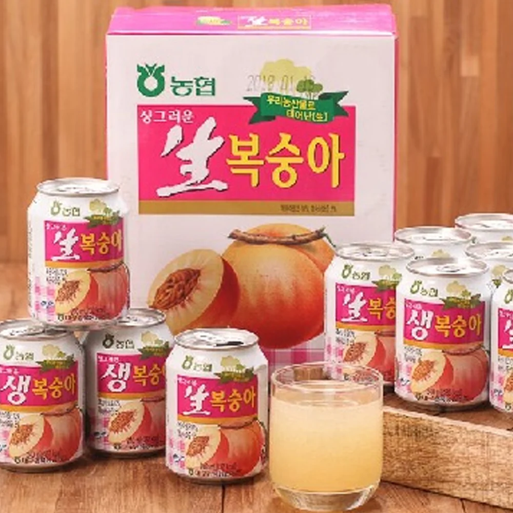 NH Peach Drink 240ml X 12 농협 생 복숭아 240ml X 12