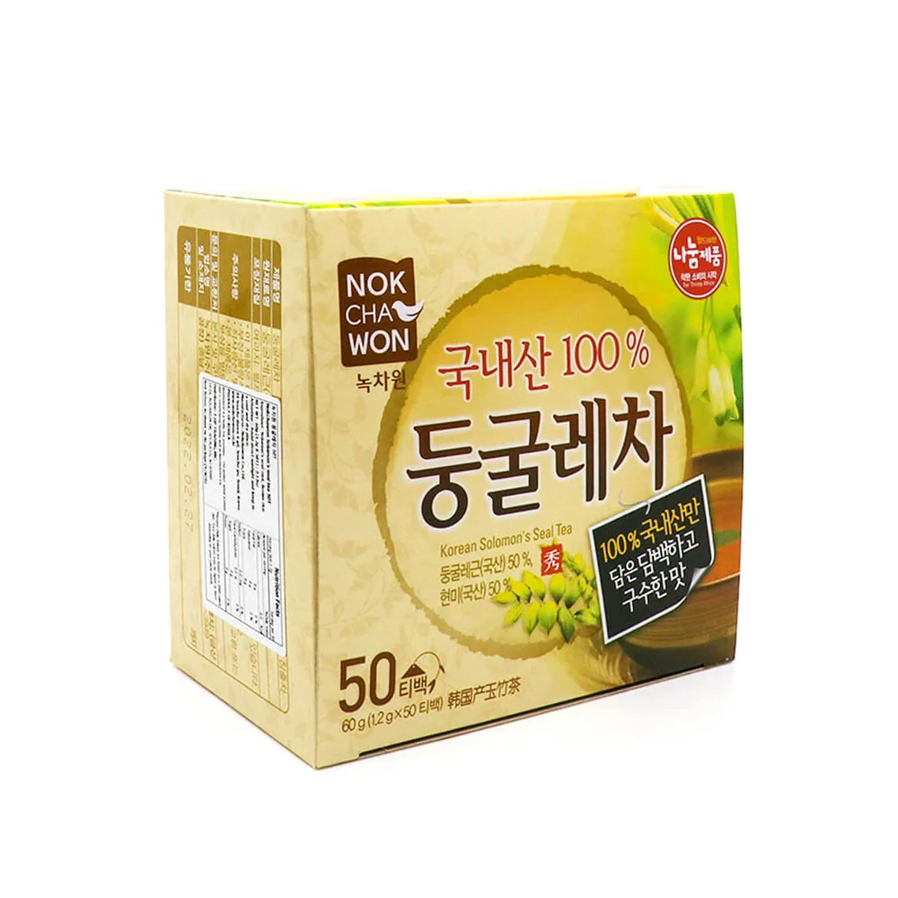 Nok Cha Won Korean Solomon's Seal Tea 0.04oz X 50 녹차원 둥글레차 1.2g X 50