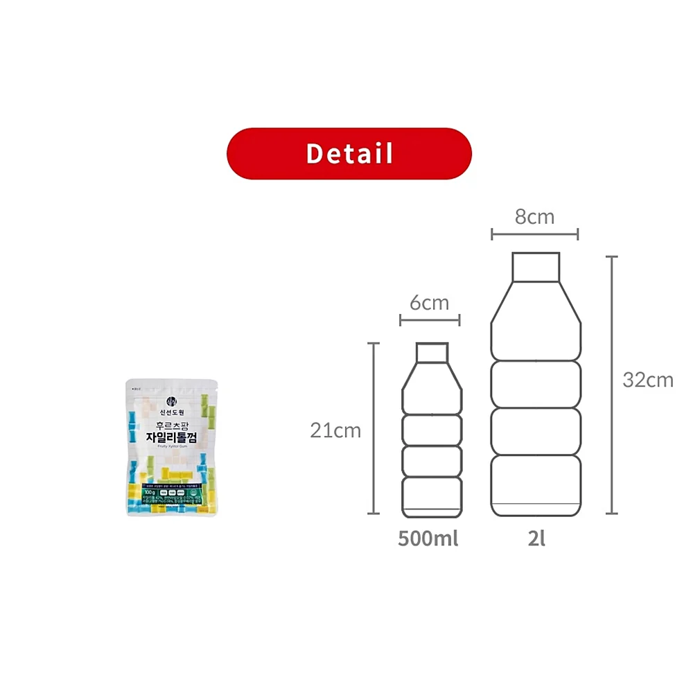Shinsundowon Fruity Xylitol Gum Pouch 3.53oz, 신선도원 후르츠팡 자일리톨껌 100g - Image 4