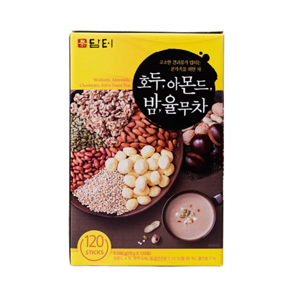 Damtuh Walnut Almond Chestnuts Job's Tears Tea 120 Ct, 담터 호두 아몬드 밤 율무차 18g x 120