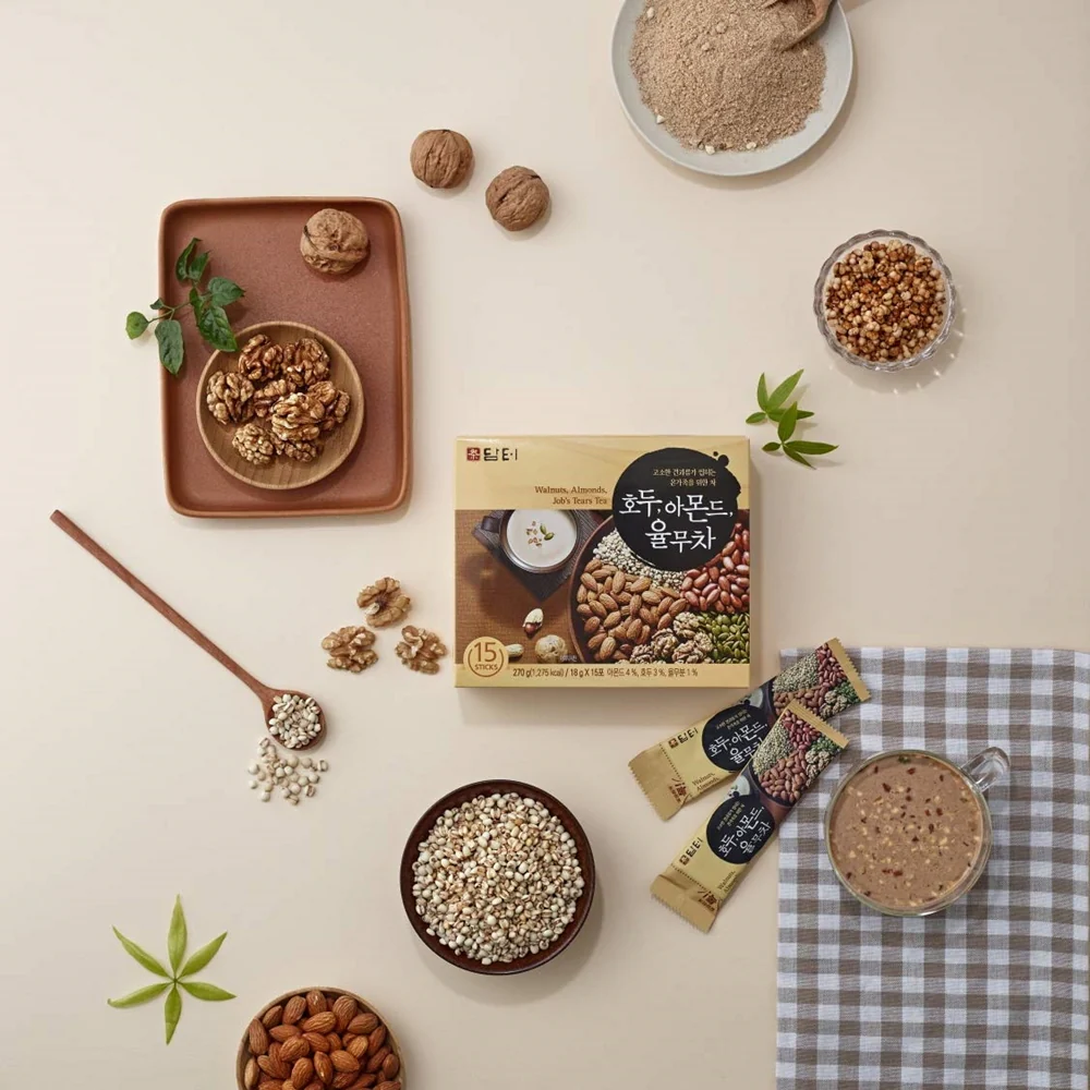Damtuh Walnut Almond Chestnuts Job's Tears Tea 120 Ct, 담터 호두 아몬드 밤 율무차 18g x 120 - Image 3