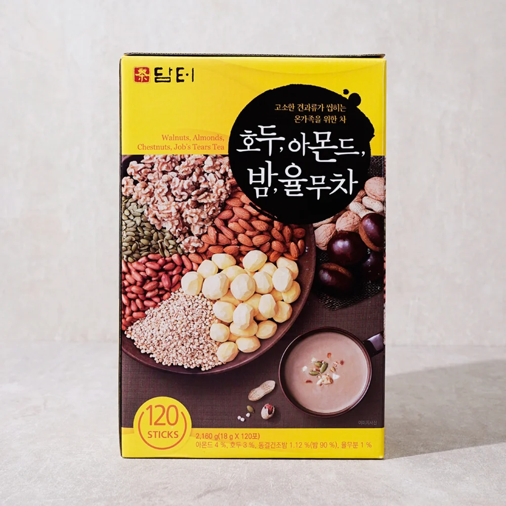 Damtuh Walnut Almond Chestnuts Job's Tears Tea 120 Ct, 담터 호두 아몬드 밤 율무차 18g x 120 - Image 6