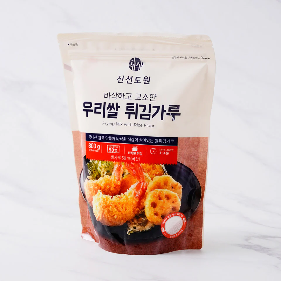 Shinsundowon Frying Mix with Rice Flour 28.22oz, 신선도원 우리쌀 튀김가루 800g - Image 2