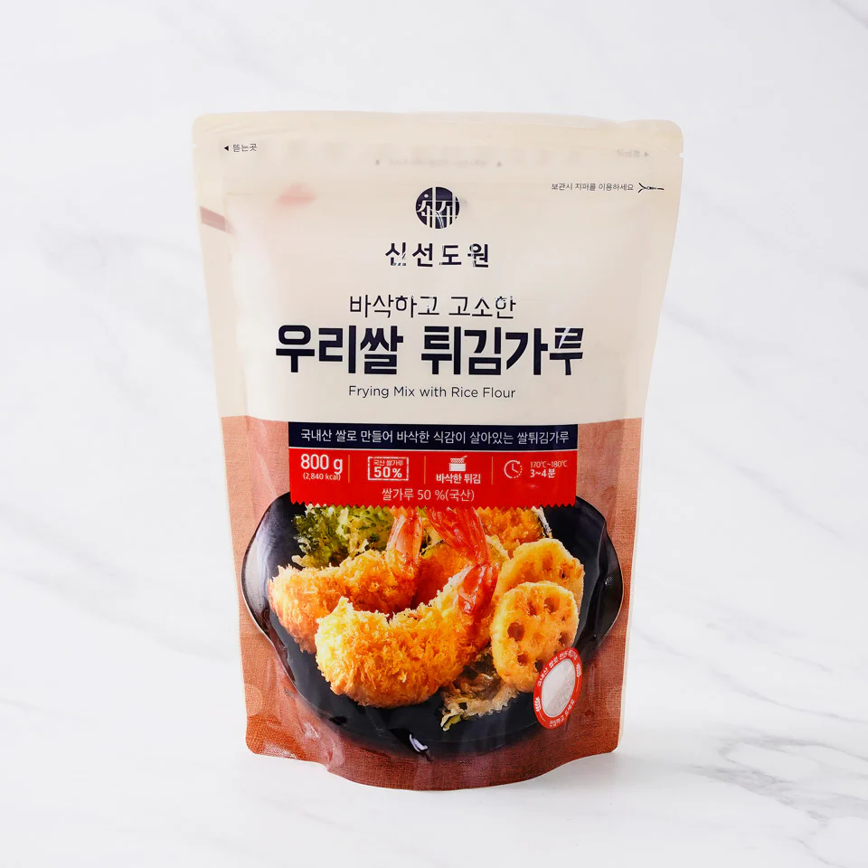 Shinsundowon Frying Mix with Rice Flour 28.22oz, 신선도원 우리쌀 튀김가루 800g - Image 3