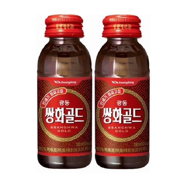 SSANGWHATANG 100ml x 10ea/ 광동 쌍화골드 100ml x 10병