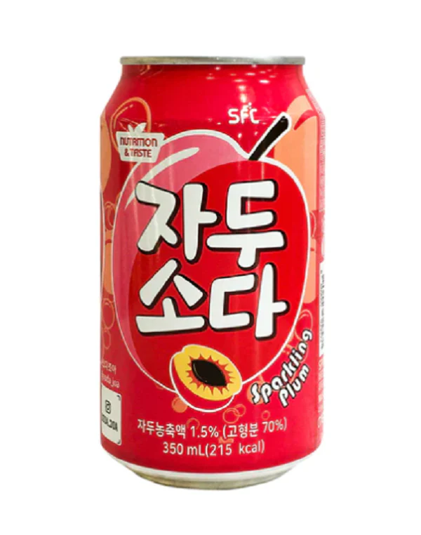 SFC SPARKLING PLUM JUICE 350ml x 6pk, SFC 자두 소다 350ml x 6팩