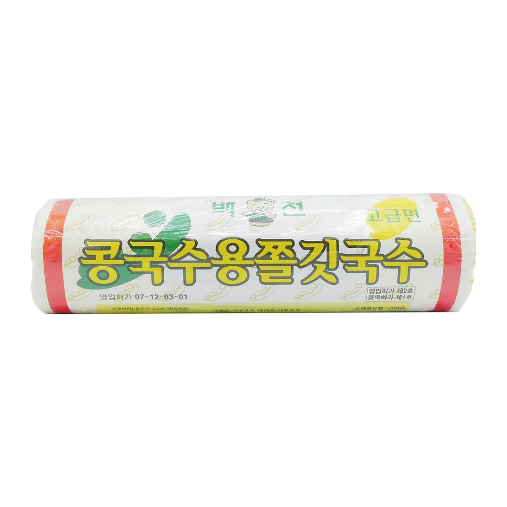 BC Noodle for soy bean noodle 1kg, 백천 콩국수용 쫄깃국수 1kg