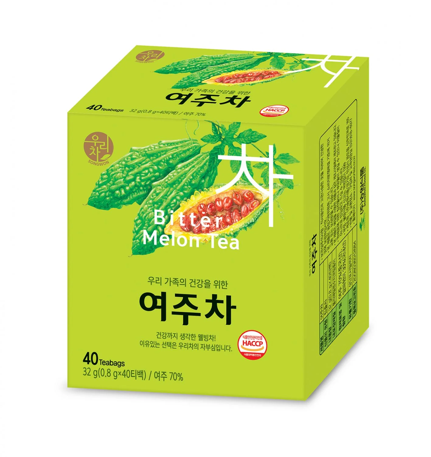 BITTER MELON TEA 40t , 송원 여주차 비터멜론 40t