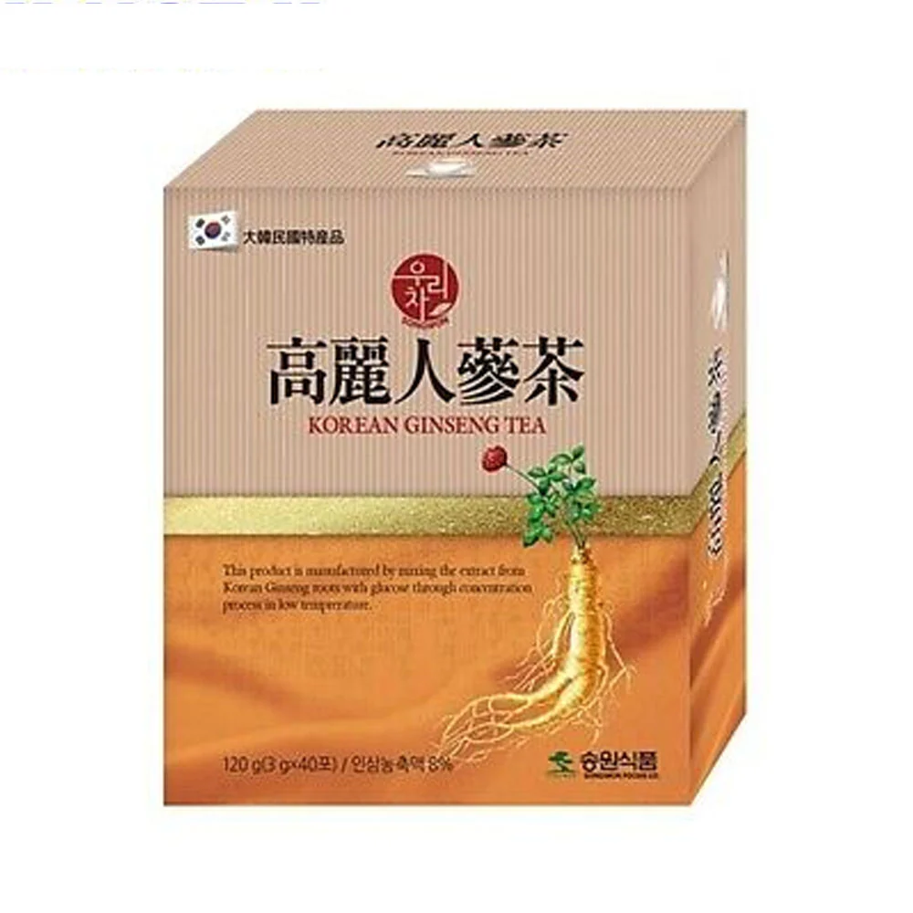 Songwon Food Korean Ginseng Tea 0.11oz X 40 송원 고려인삼차 3g X 40