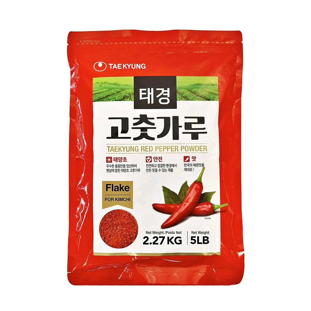 Taekyung Red Pepper Powder Flake 5LB, 태경농산 굵은 고춧가루 2.27kg