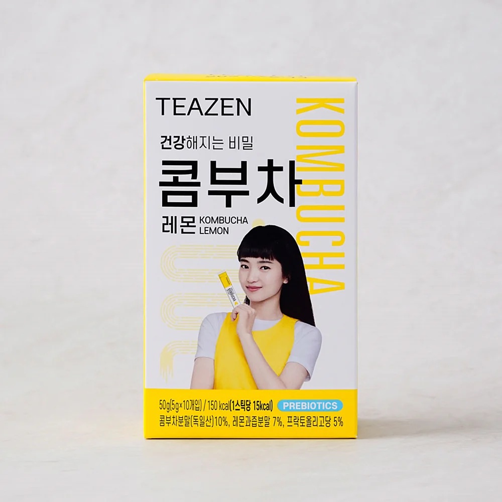 Teazen Kombucha Lemon 0.18oz x 10, 티젠 콤부차 레몬 5g x 10 - Image 3