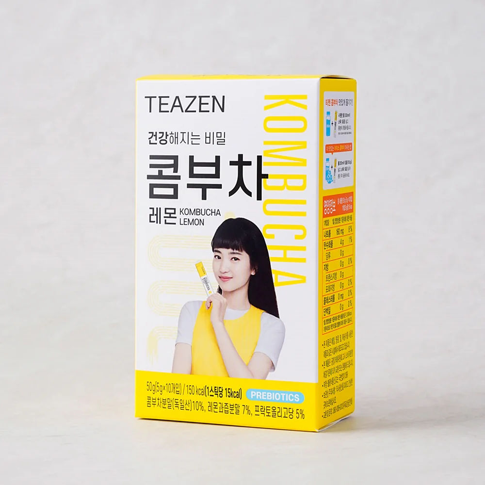 Teazen Kombucha Lemon 0.18oz x 10, 티젠 콤부차 레몬 5g x 10 - Image 4