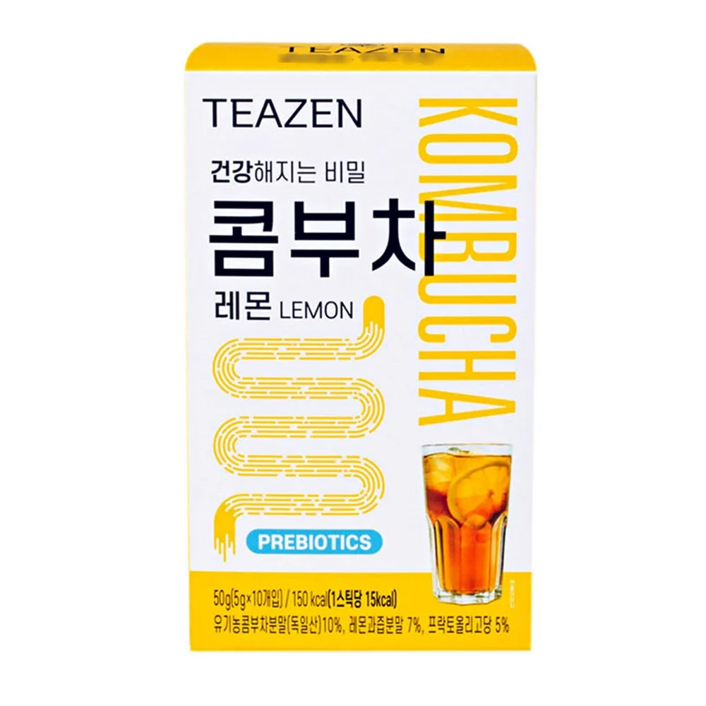 Teazen Kombucha Lemon 0.18oz x 10, 티젠 콤부차 레몬 5g x 10 - Image 5