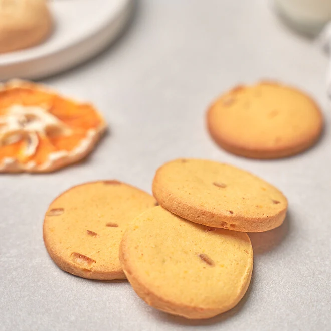 JeKiss Jeju Hanrabong Cookie 16pcs, 제키스 제주 한라봉 수제 쿠키 192g - Image 3