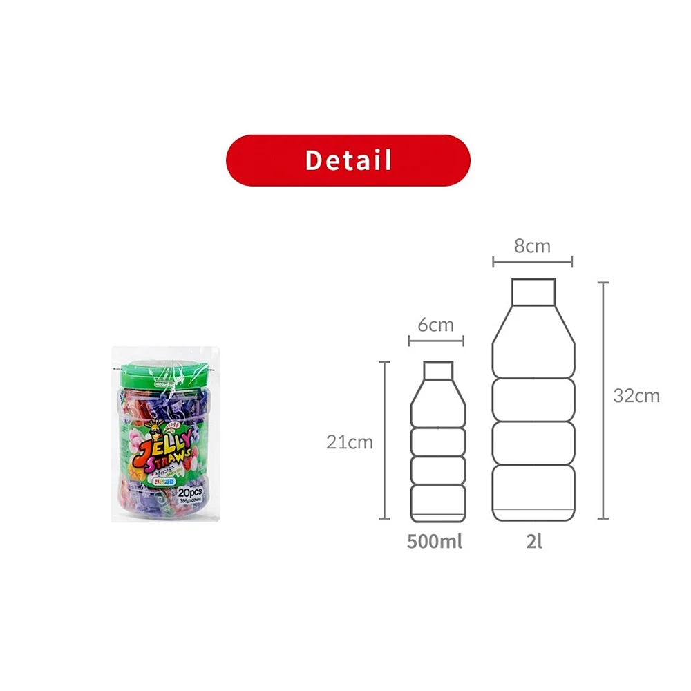 Kidswell Jelly Straw Fruits 20 Ct, 키즈웰 젤리 스트로우 천연과즙 386g - Image 4