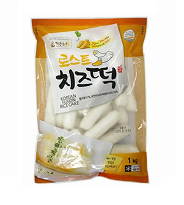 [Mega Fresh] Tteokbokki Cheese Rice Cake for BBQ Roast 1kg, 떡안애 로스트 치즈떡 1kg