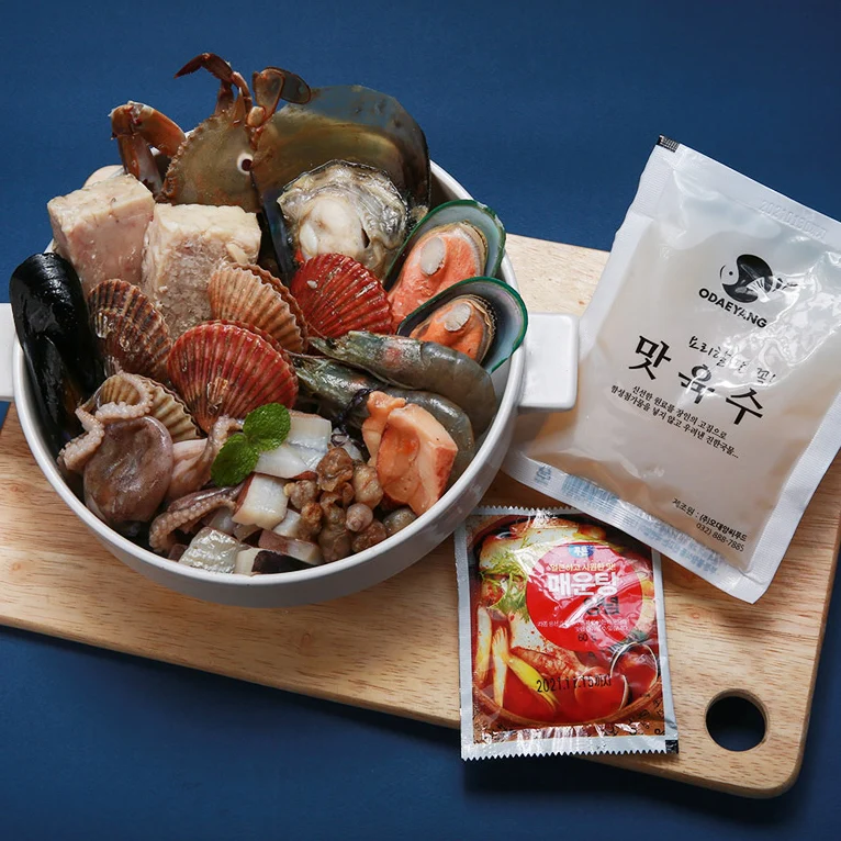 [LOCAL ONLY] Odaeyang Frozen Spicy Seafood Stew 35.27oz, 오대양 냉동 시원한 간편 해물탕 1kg - Image 4