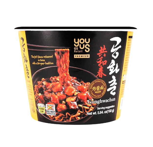 GONGHWACHUN BOWL Jjajang RAMEN 5.64oz , 공화춘 짜장사발 160g (exp 03/26/2026)