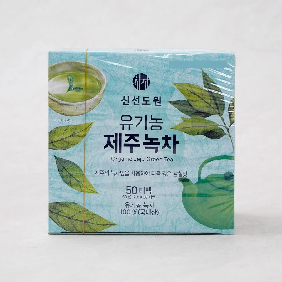 SHINSUNDOWON ORGANIC JEJU GREEN TEA 50CT, 신선도원 유기농 제주녹차 50CT