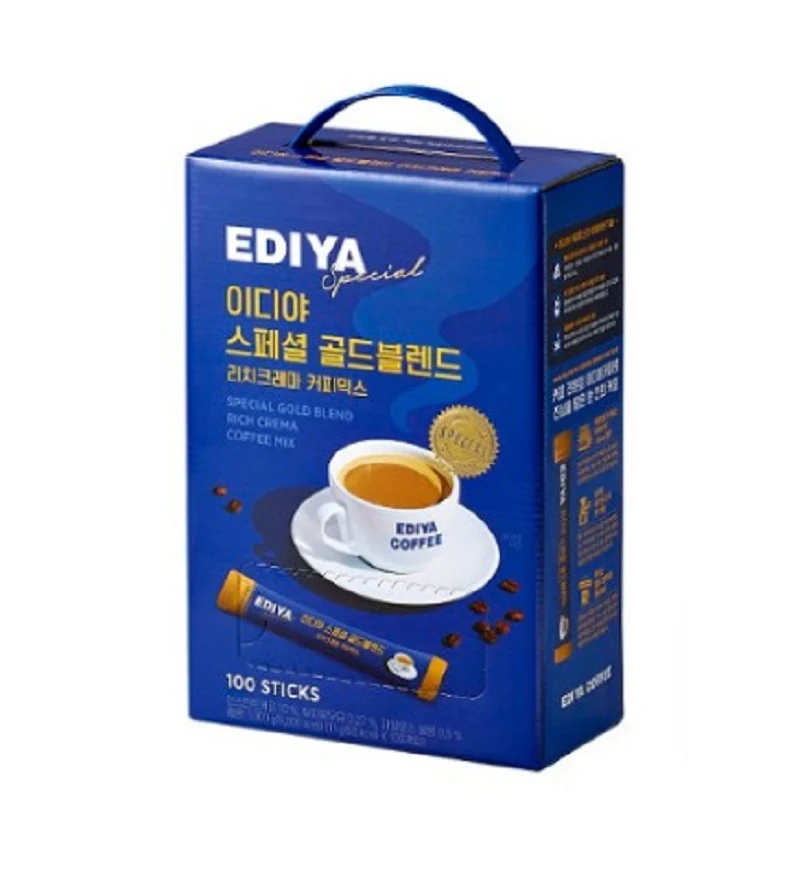 EDIYA GOLD BLEND COFFEE MIX 100ea, 이디야 골드블렌드 커피믹스 100입