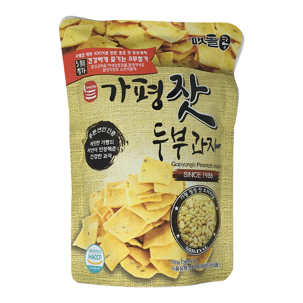 Miga Gapyung's Pinenuts & Tofu Snack 3.88oz 가평잣 두부과자 110g
