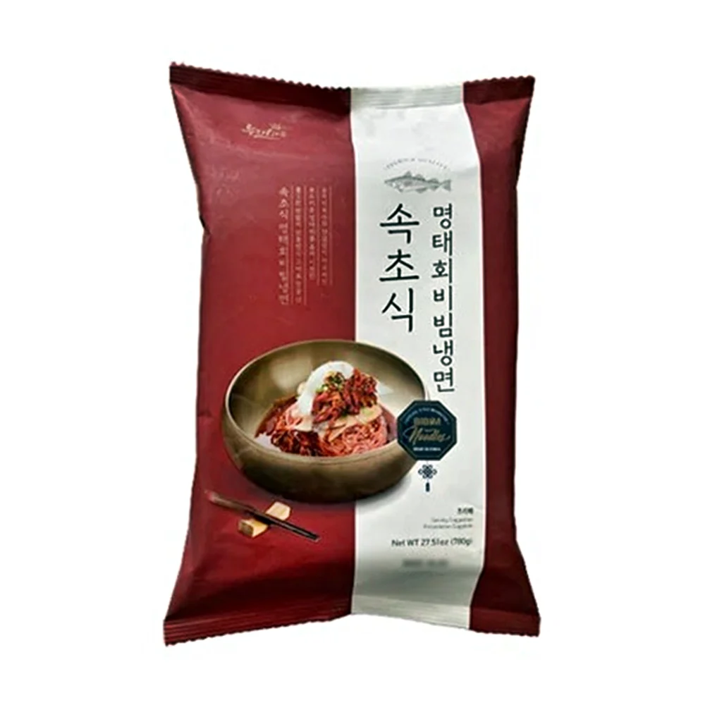 [Mega Fresh] Nurimaru Sokcho Style Cold Noodles with Pollock & Spicy Sauce 27.51oz, 누리마루 속초식 명태회비빔냉면 780g