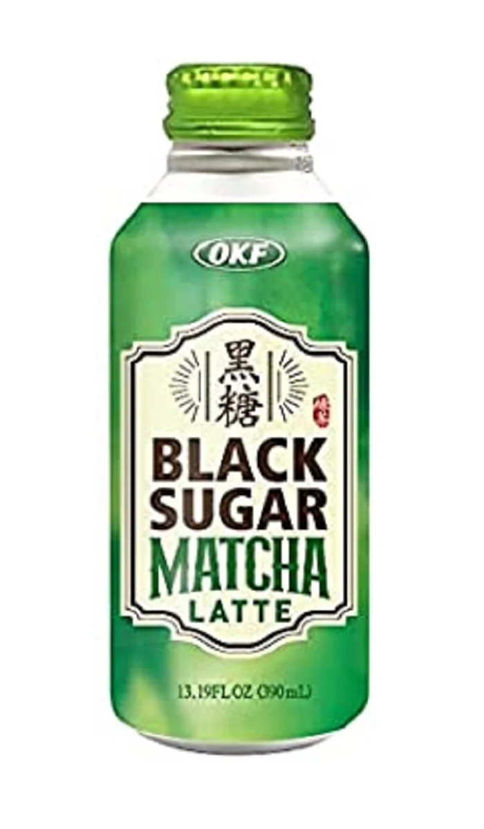 OKF BLACK SUGAR MATCHA LATTE 13.19 fl.oz, OKF 블랙 슈가 말차 라떼 390ml