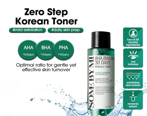 SOME BY MI AHA BHA PHA 30 Days Miracle Toner – 5.07oz, 150ml,썸바이미 AHA·BHA·PHA 30데이 미라클 토너 150ml - Image 4