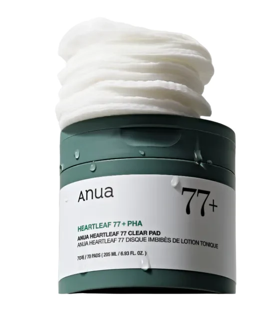 ANUA HEARTLEAF 77% CLEAR PAD,ANUA 아누아 어성초 토너 패드 70매 - Image 2
