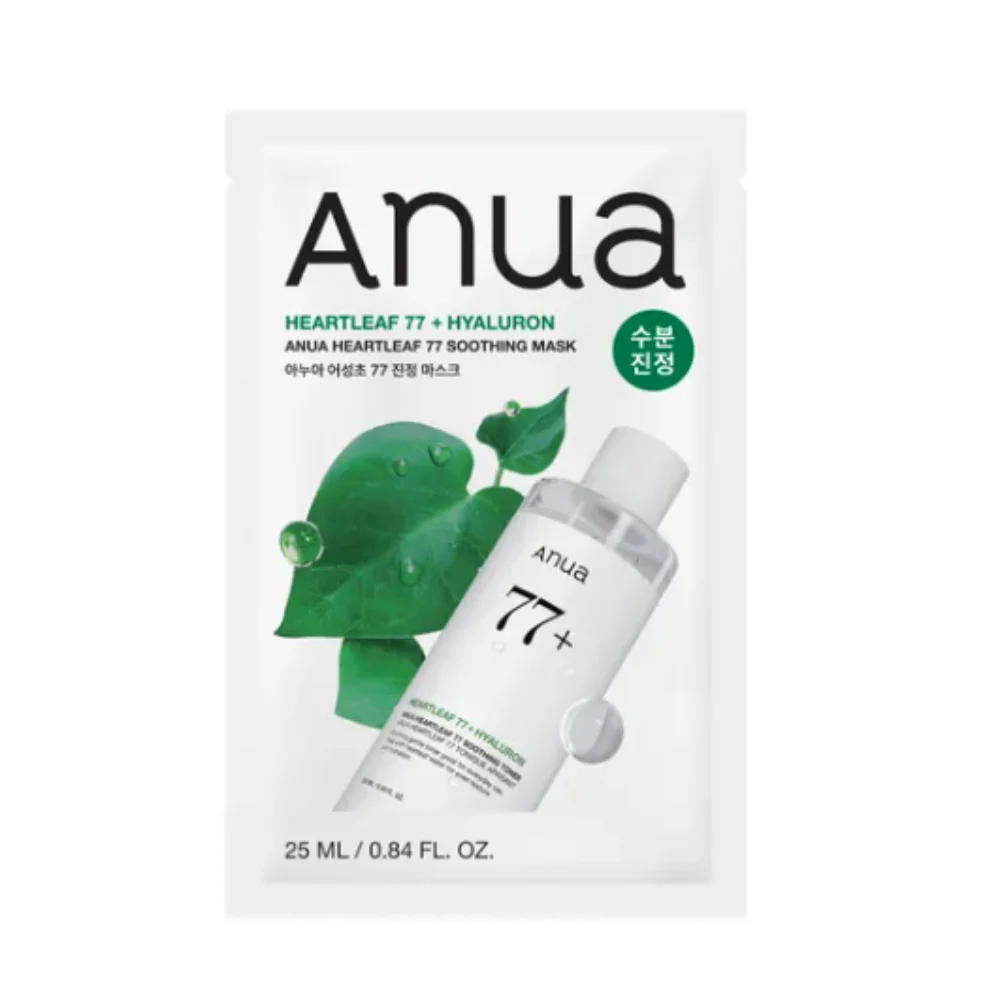 ANUA HEARTLEAF 77% SHEET MASK 25ml , 아누아 어성초 77% 마스크 시트 25ml