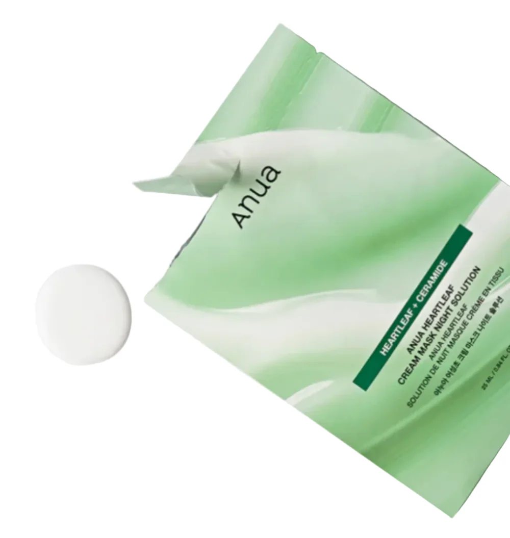 ANUA HEARTLEAF CREAM SHEET MASk , 아누아 어성초 크림 시트 마스크 나이트 솔루션 , 25ml - Image 2