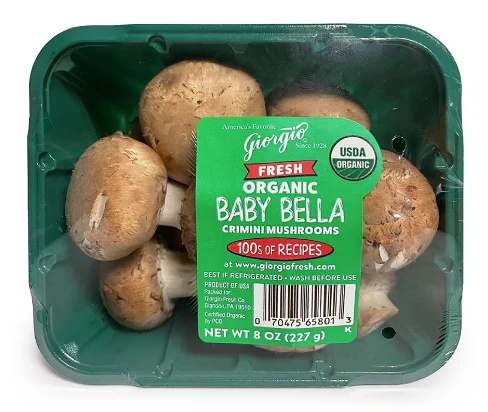 [Mega Fresh] BABY BELLA WHOLE MUSHROOMS , 챔프 브라운 양송이 버섯  8oz
